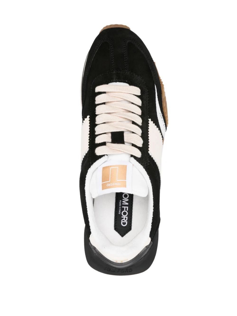 Shop Tom Ford Low Top Sneakers In Black