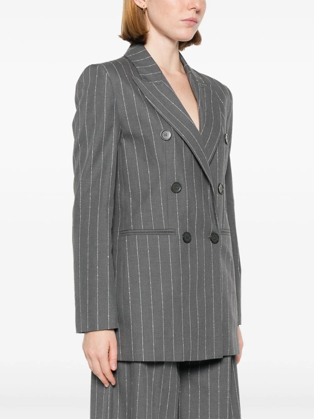 Shop Semicouture Alexane Jacket In Grey