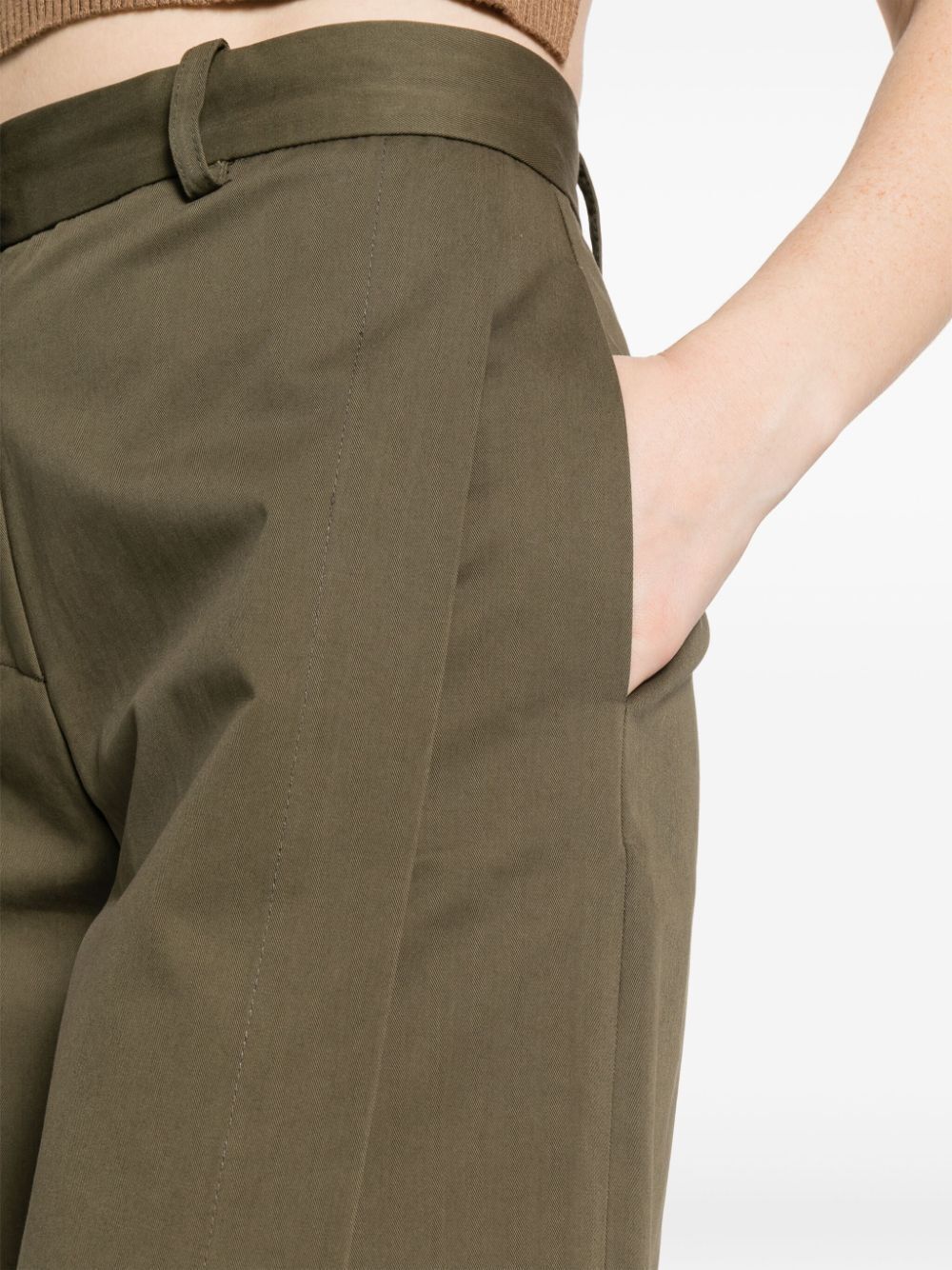 Shop Semicouture Holly Trouser In Green