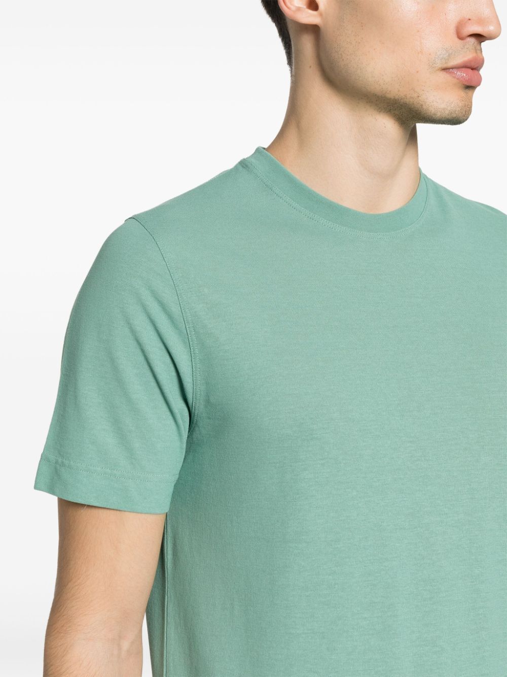 Shop Zanone Short Sleeves T-shirt In Blue