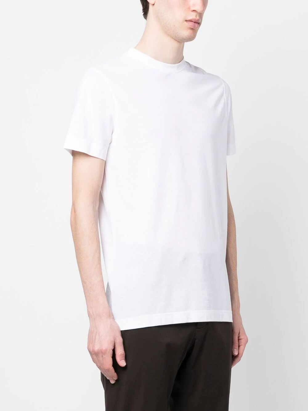 Shop Zanone Short Sleeves T In White