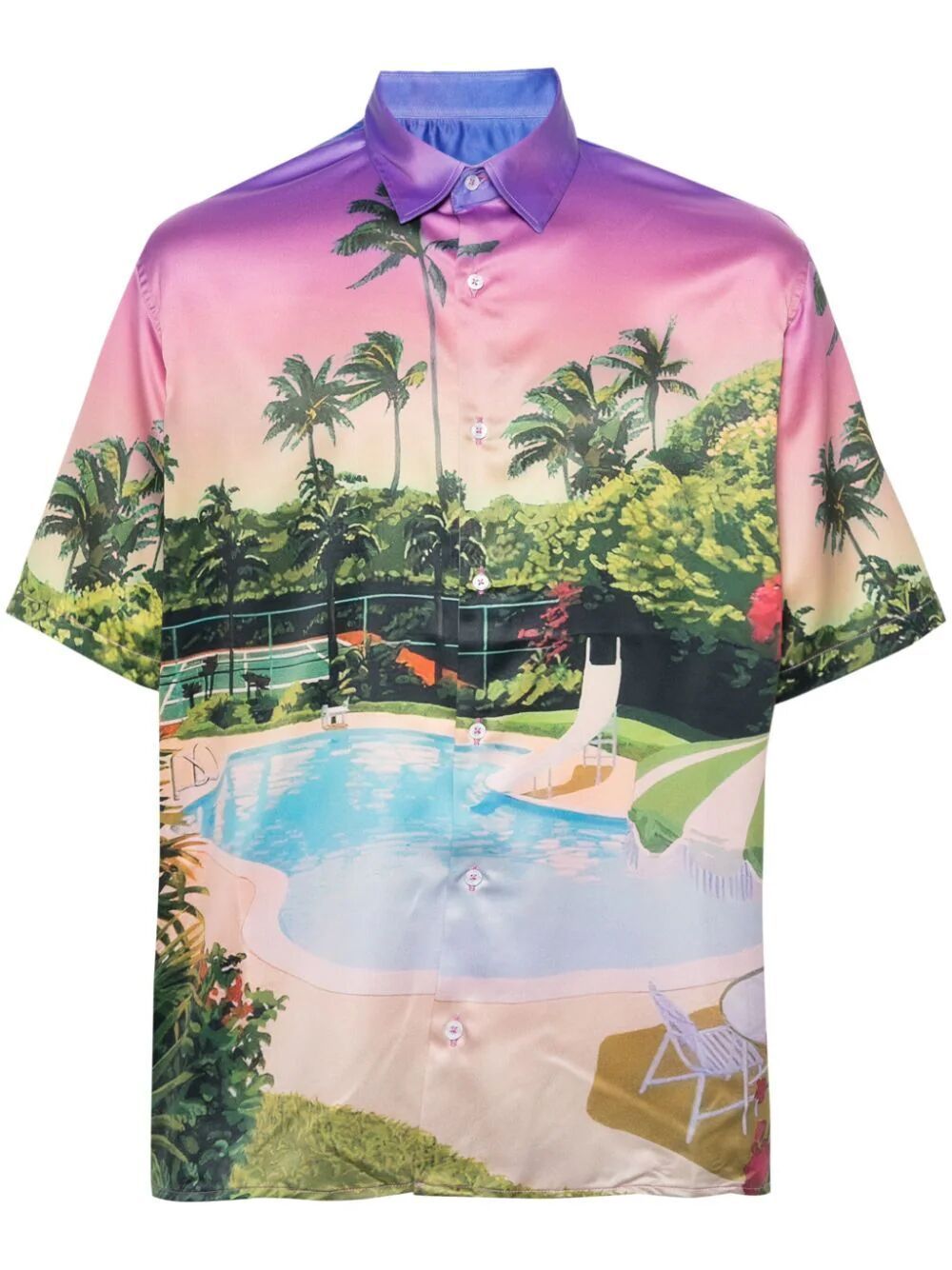 Shop Family First Sunset Shirt In Multicolour