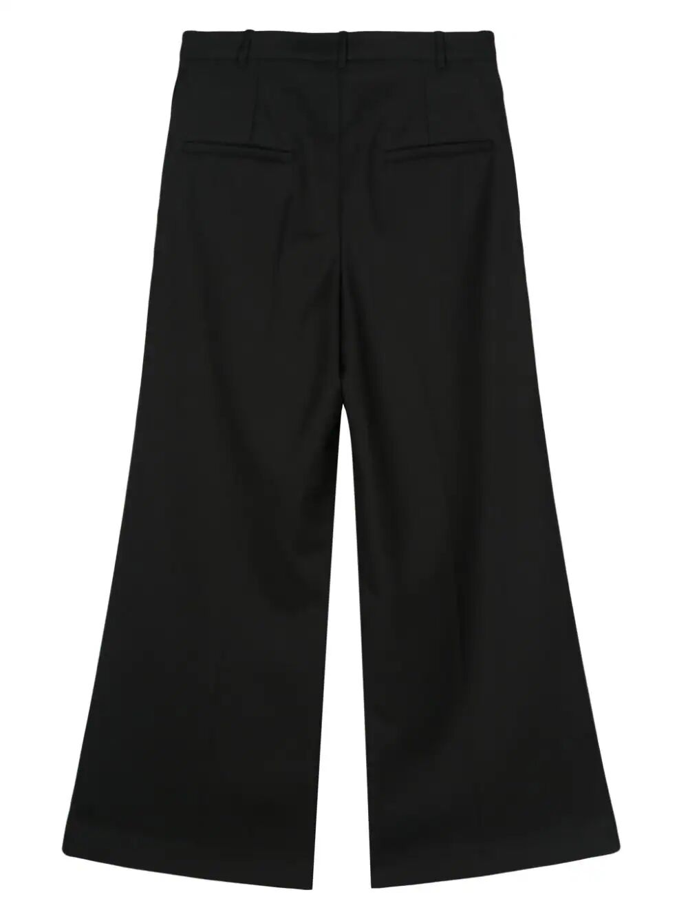Shop Low Classic Wide Wool Trouser In Black
