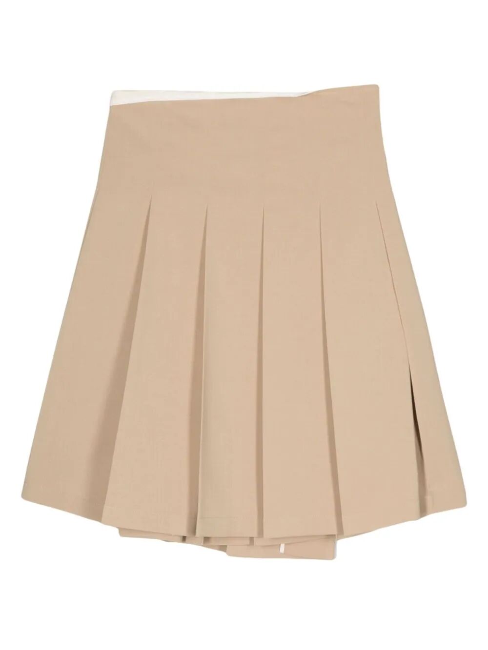 Shop Low Classic Pleated Midi Wrap Skirt In Brown