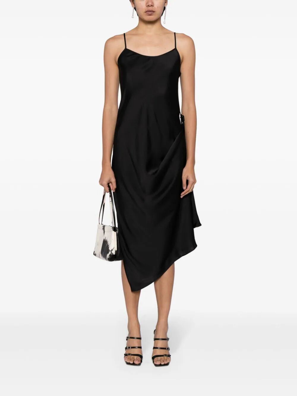 Shop Low Classic 2-way Slip Dress In Black
