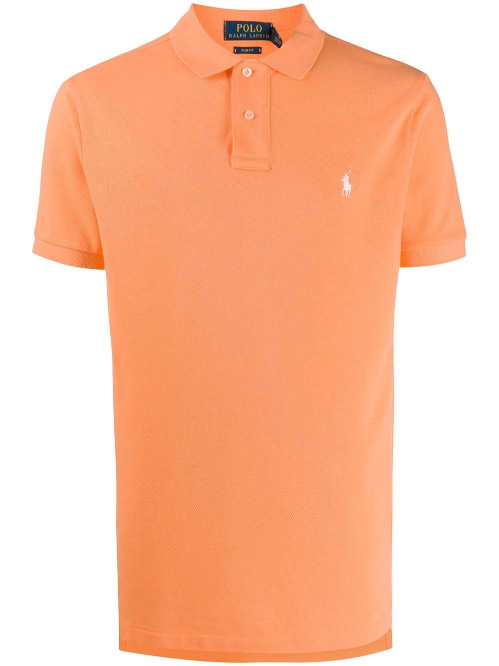 Polo Ralph Lauren Slim Fit Polo In Yellow & Orange