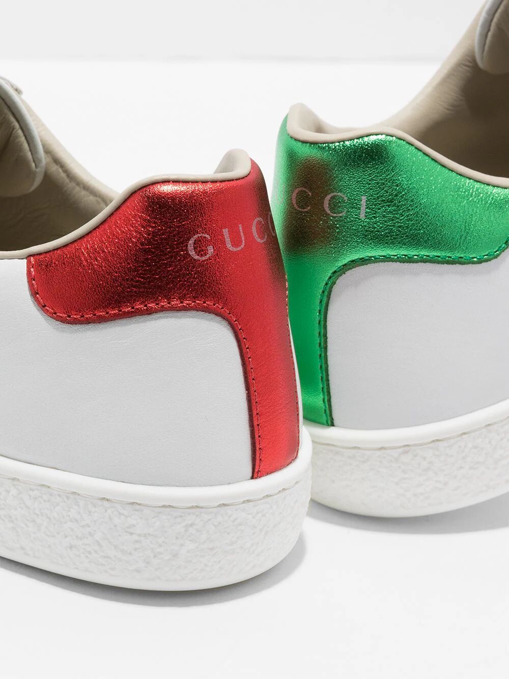 Shop Gucci Sneaker Leather In White