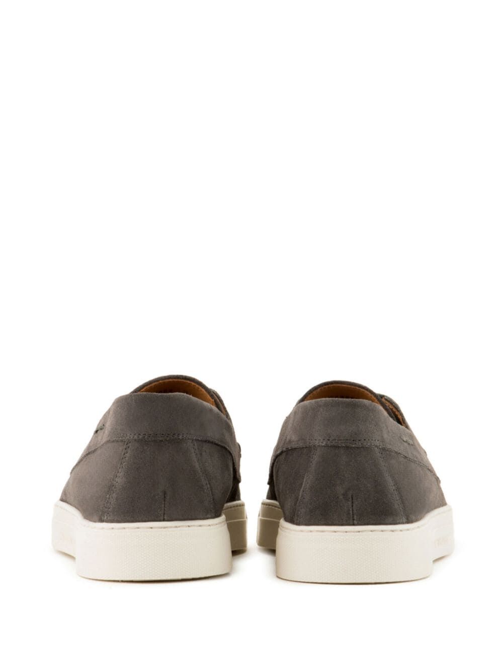 Shop Emporio Armani Sneaker Crosta In Grey