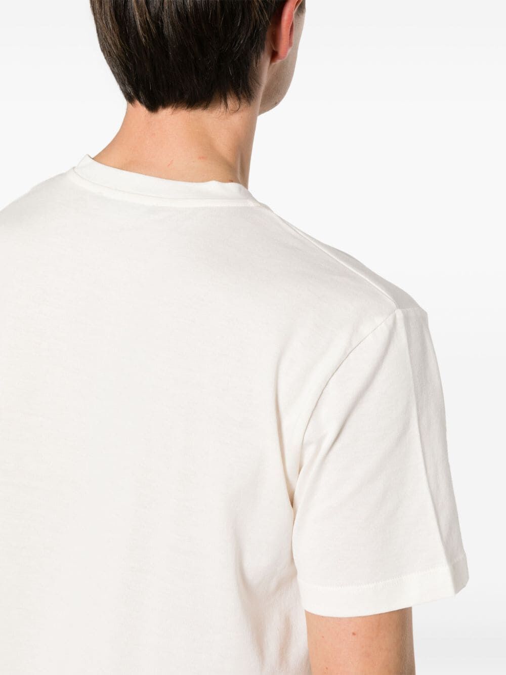 Shop Nuur Short Sleeves Crew Neck T-shirt In White