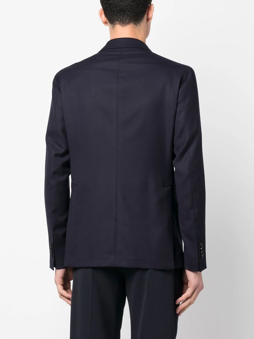 Shop Tagliatore Double Breasted Jacket In Blue