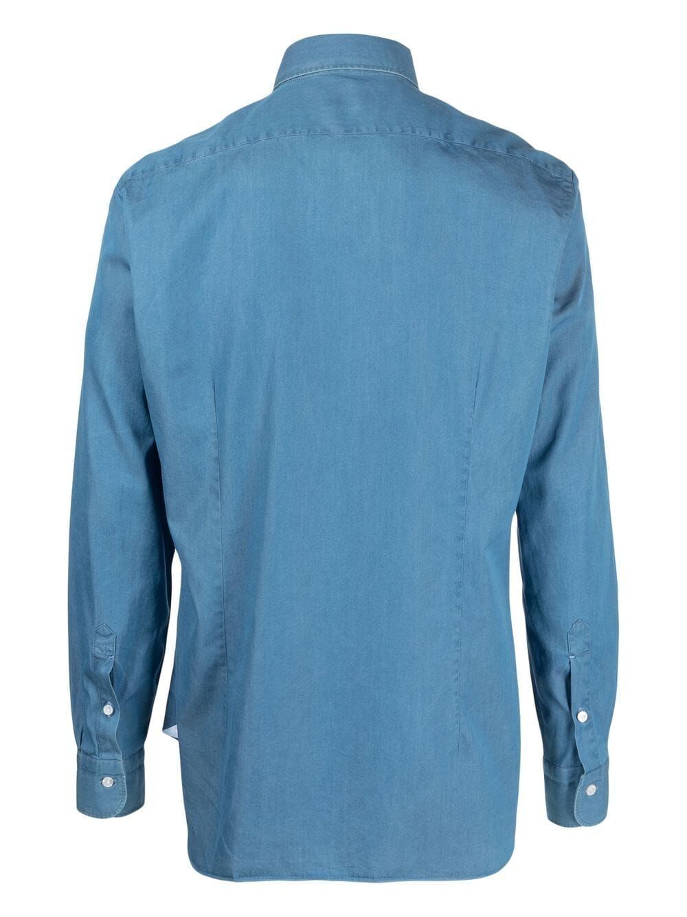 Shop Barba Napoli Neck Shirt In Blue