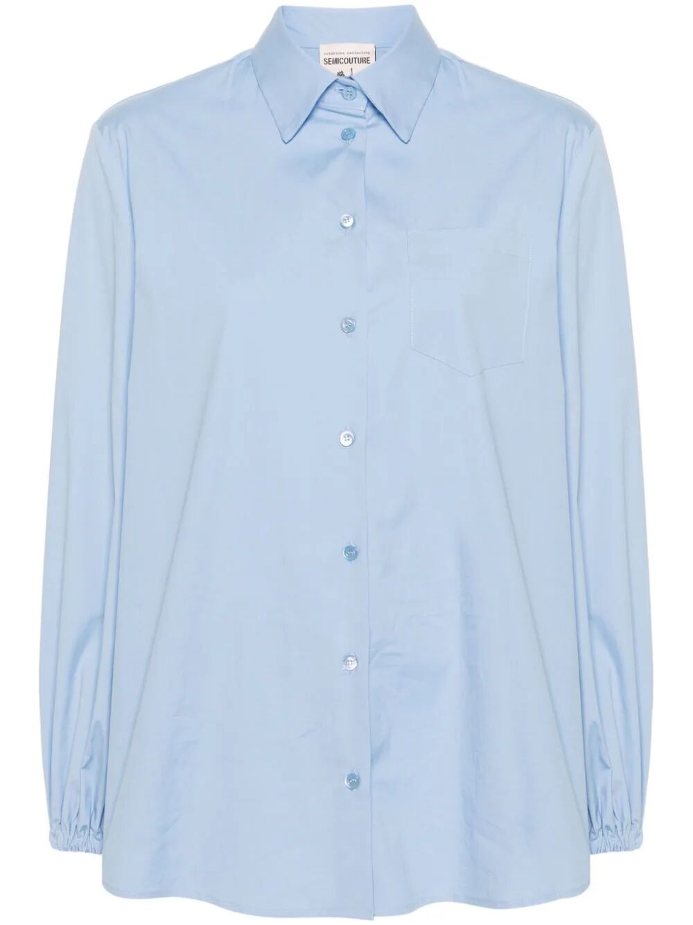 Shop Semicouture Jaime Shirt In Blue