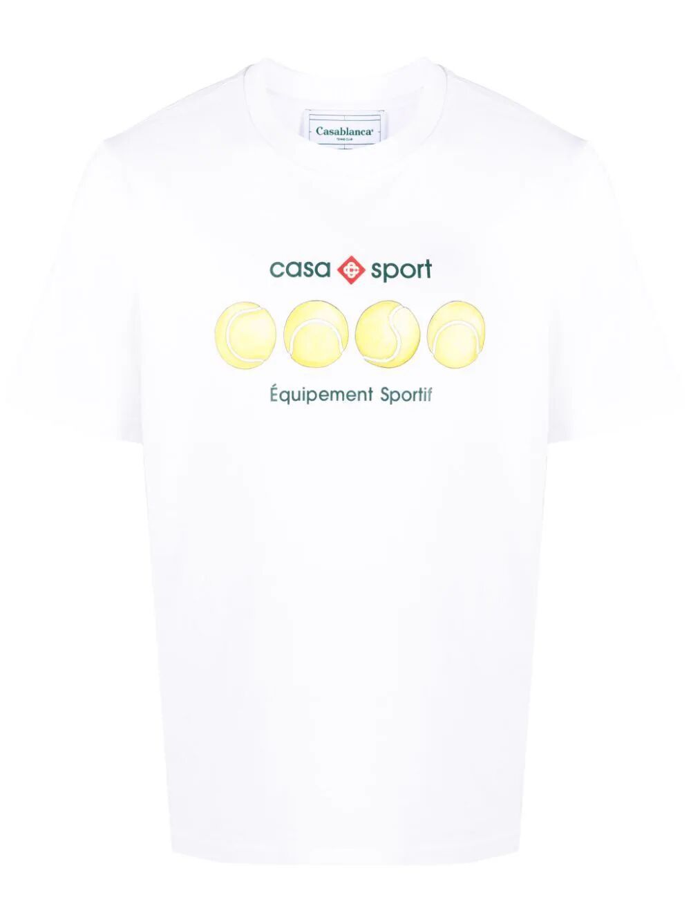 Shop Casablanca Casa Sport Tennis Balls Printed T In White