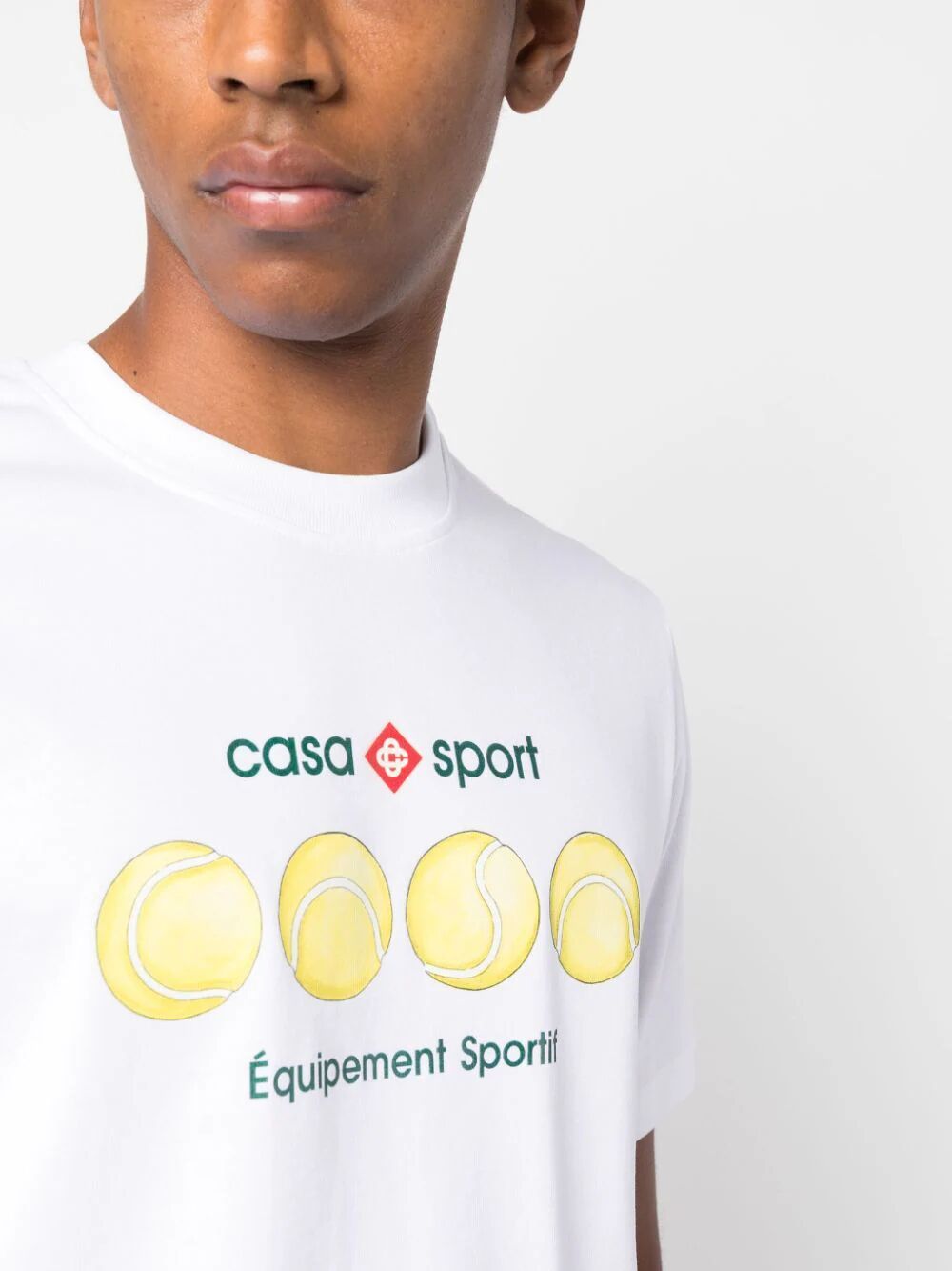 Shop Casablanca Casa Sport Tennis Balls Printed T In White