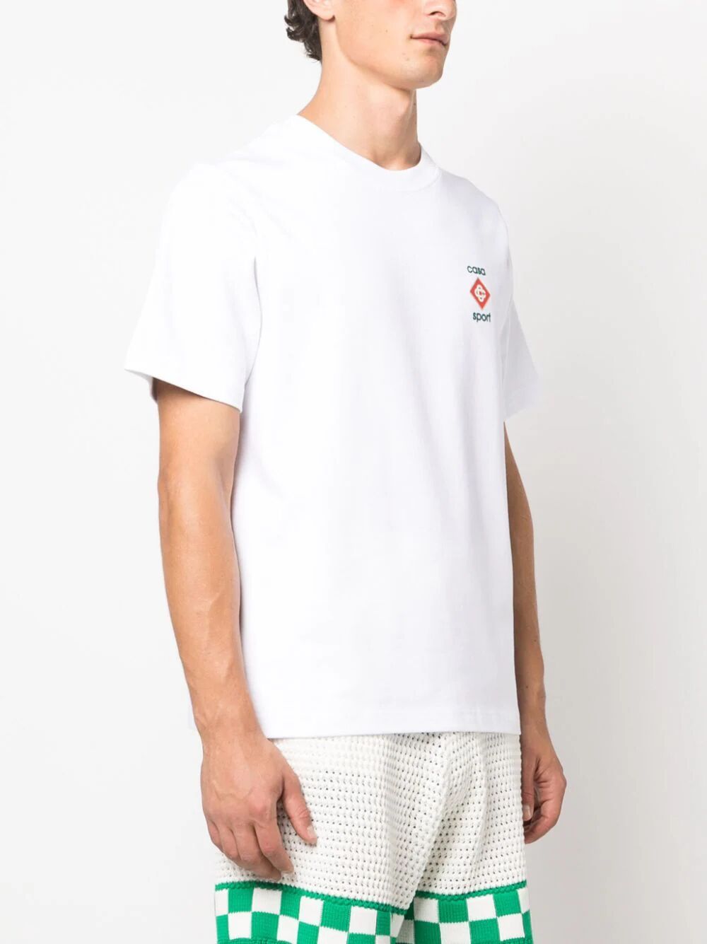 Shop Casablanca Casa Sport Logo 3f Printed T-shirt In White