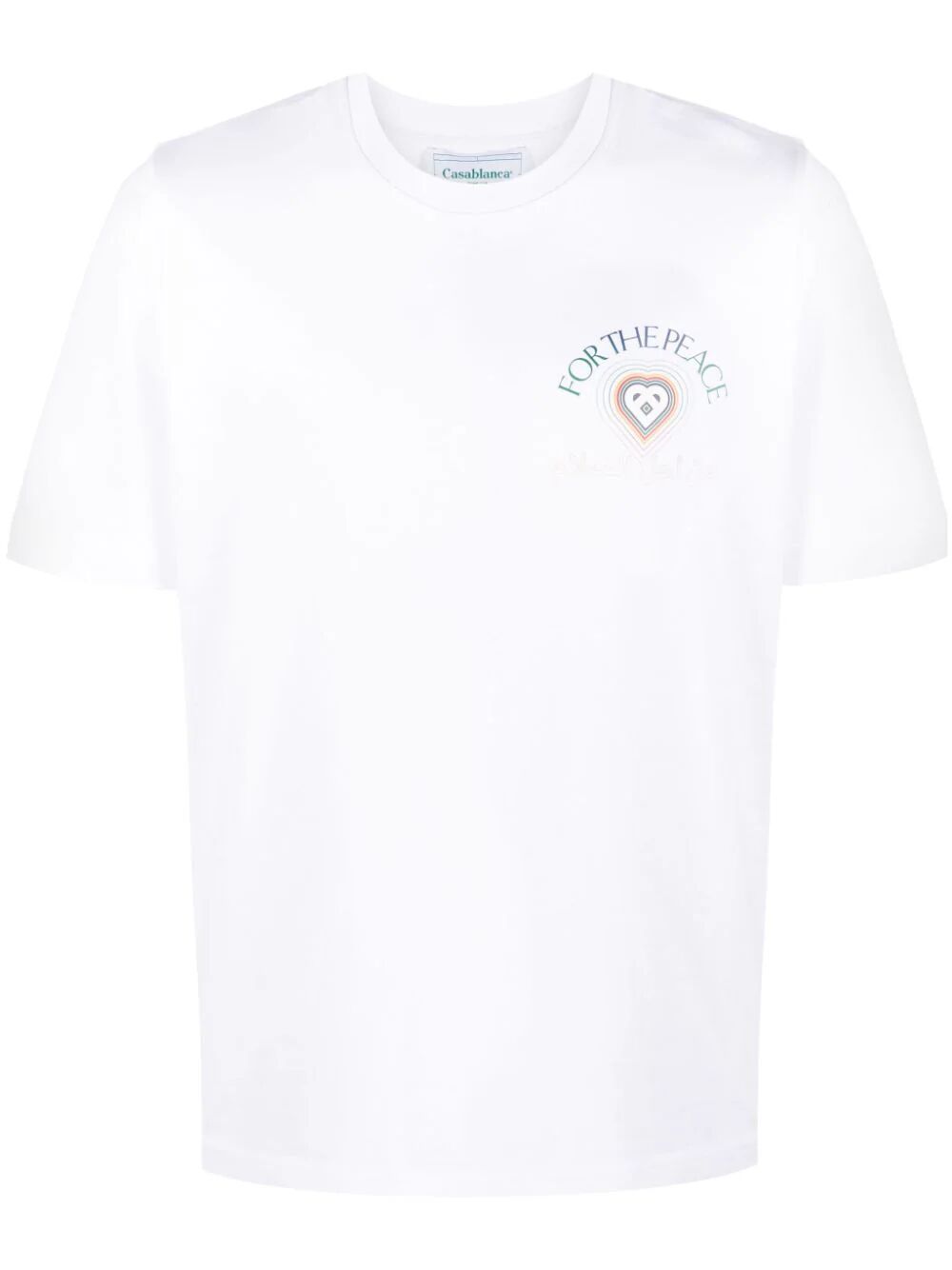 Shop Casablanca For The Peace Gradient Printed T-shirt In White