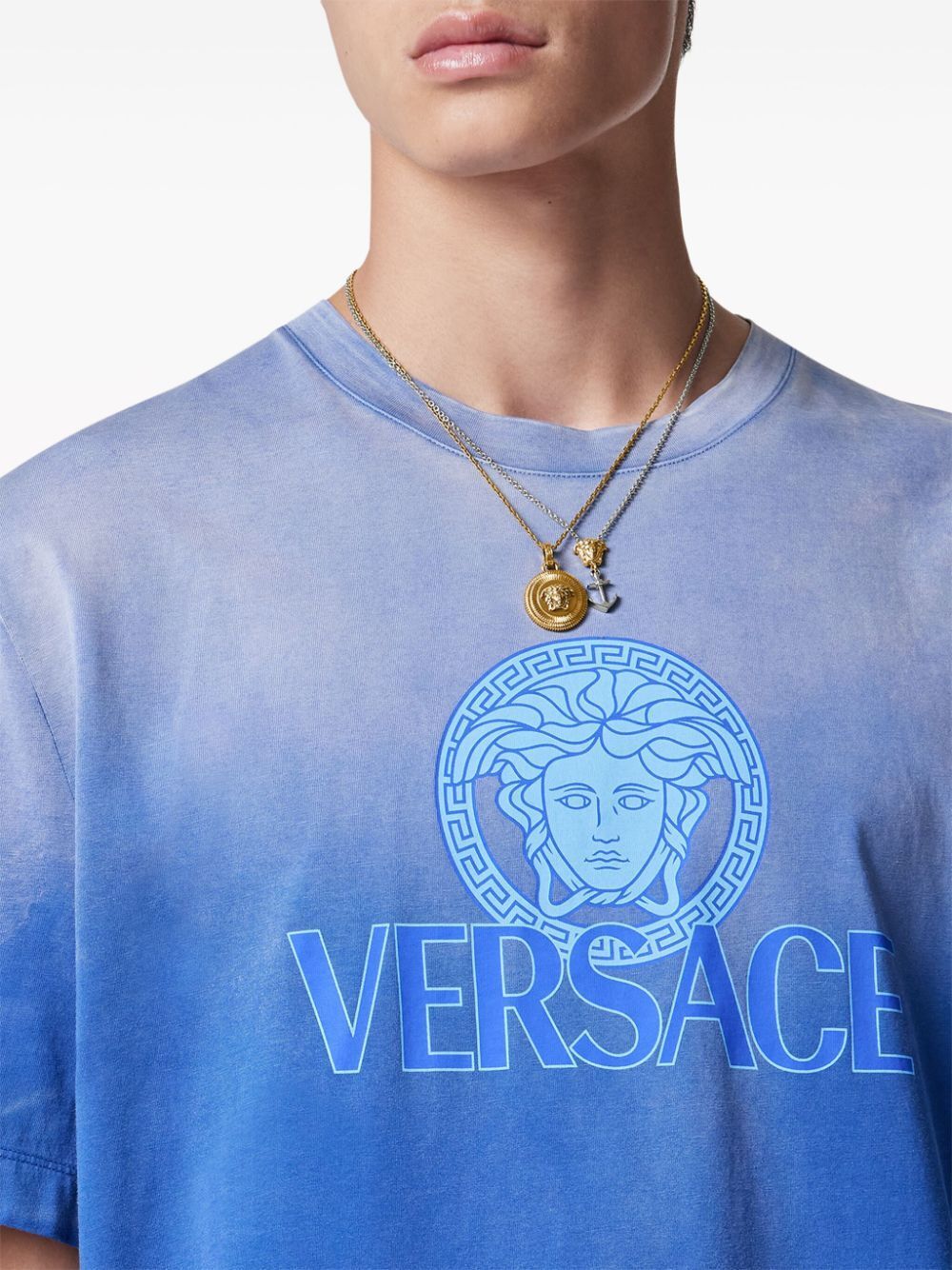 Shop Versace T In Blue