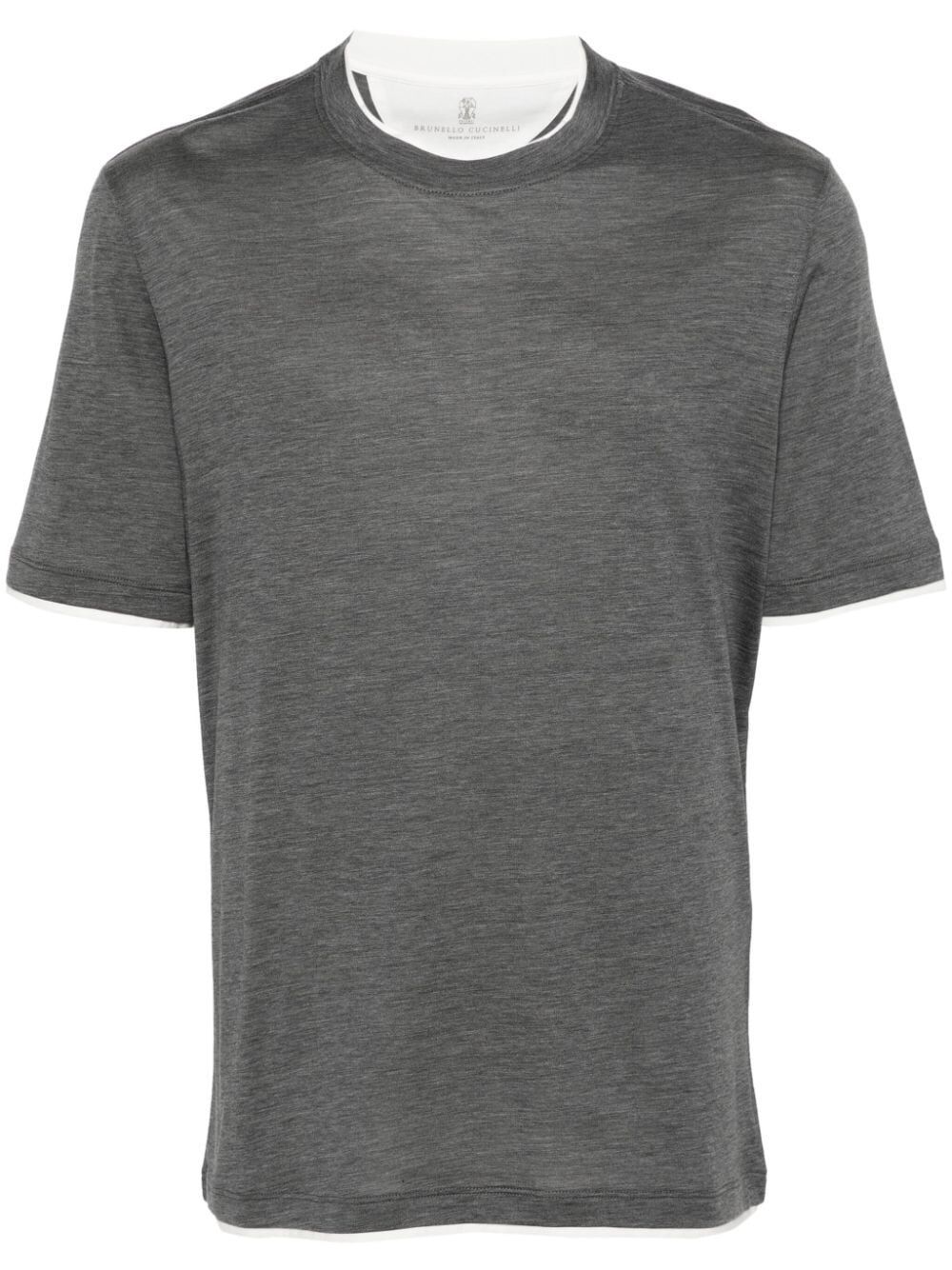 Shop Brunello Cucinelli Short Sleeves T In Grey