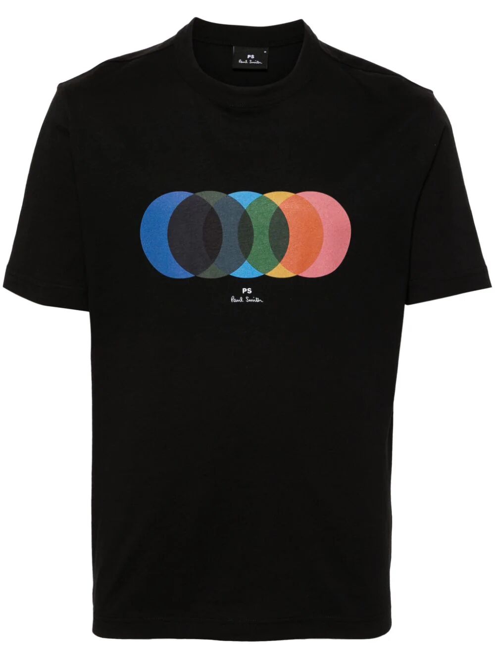 Shop Ps By Paul Smith Mens Ss Tshirt Circles In Black