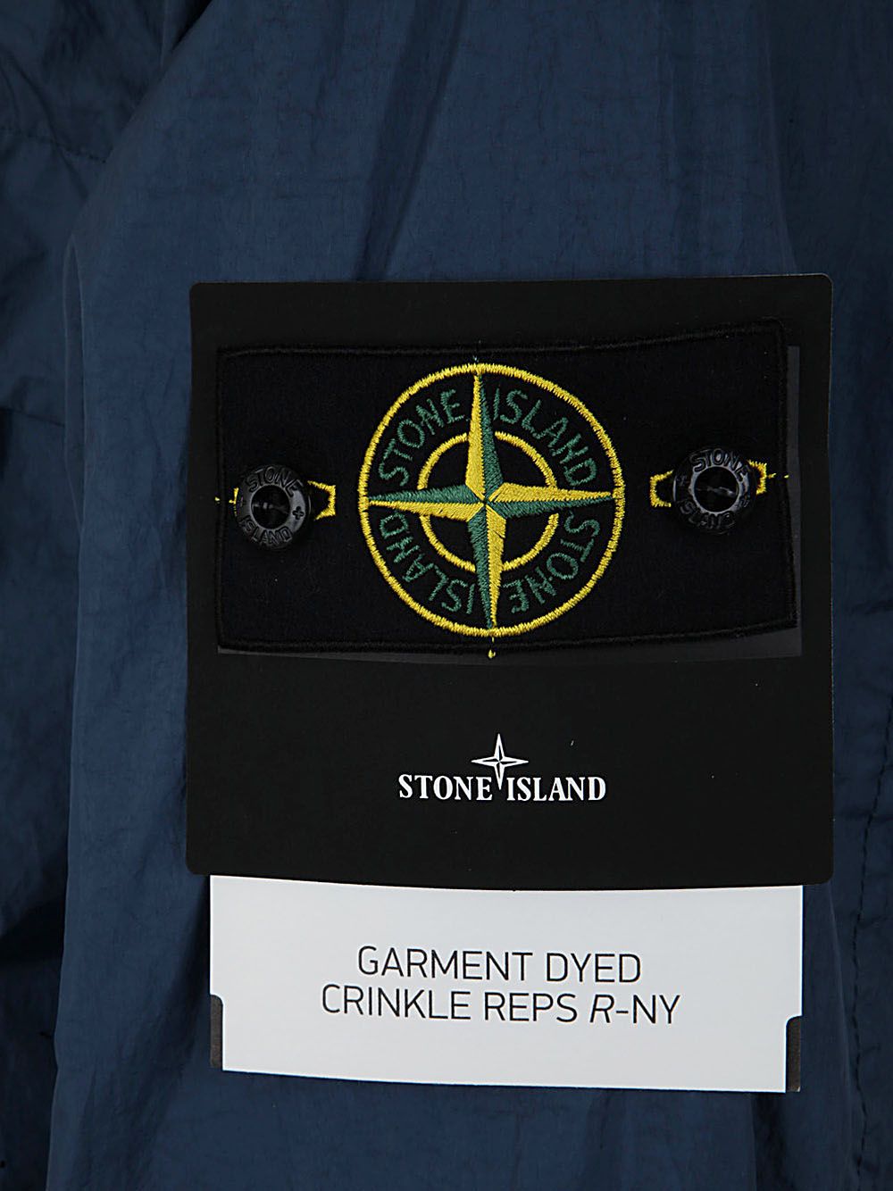 Shop Stone Island Full Zipped Bomber Jacket In Blue
