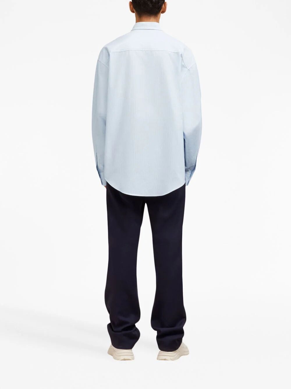 Shop Ami Alexandre Mattiussi Boxy Fit Shirt In Blue