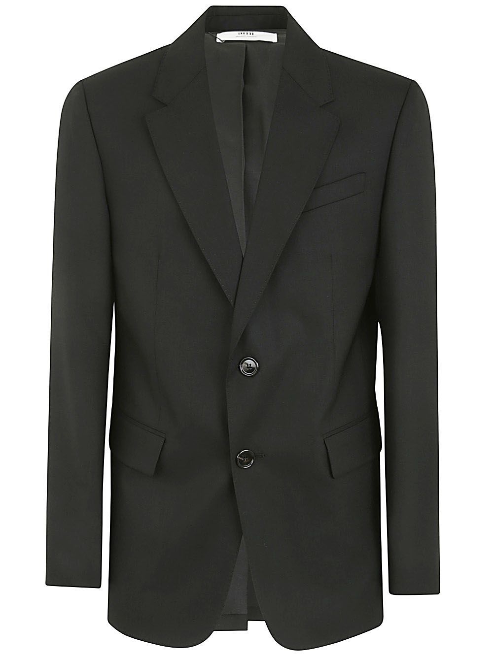 Shop Ami Alexandre Mattiussi Two Buttons Jacket In Black