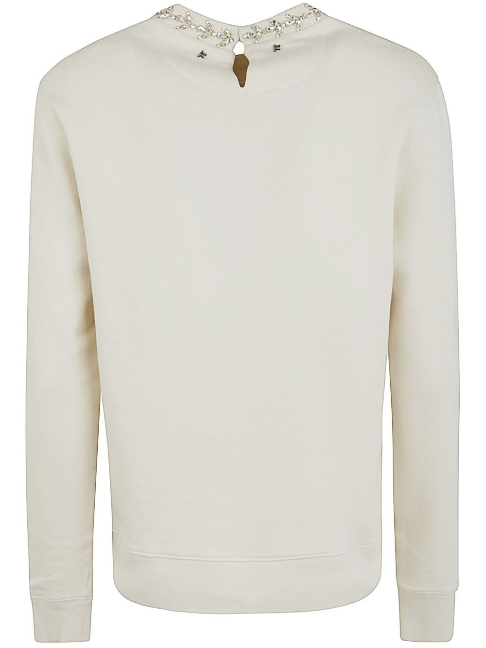 Shop Golden Goose Journey W`s Regular Crewneck Sweatshirt In White