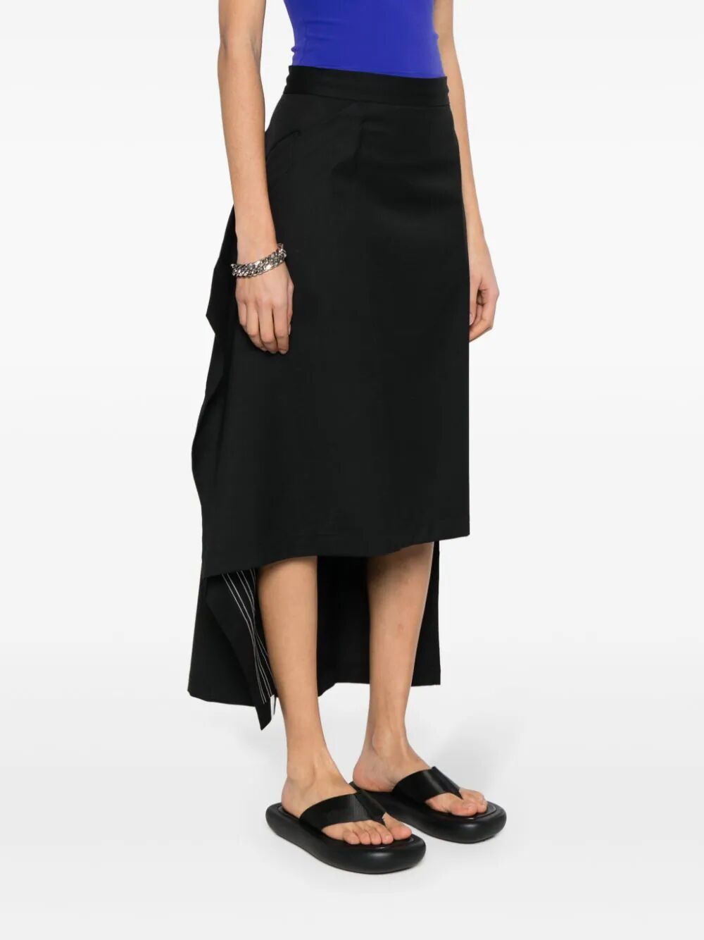 Shop Y-3 Long Skirt In Black