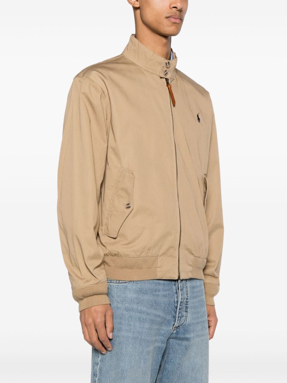 Shop Polo Ralph Lauren Windbreaker Jacket In Brown