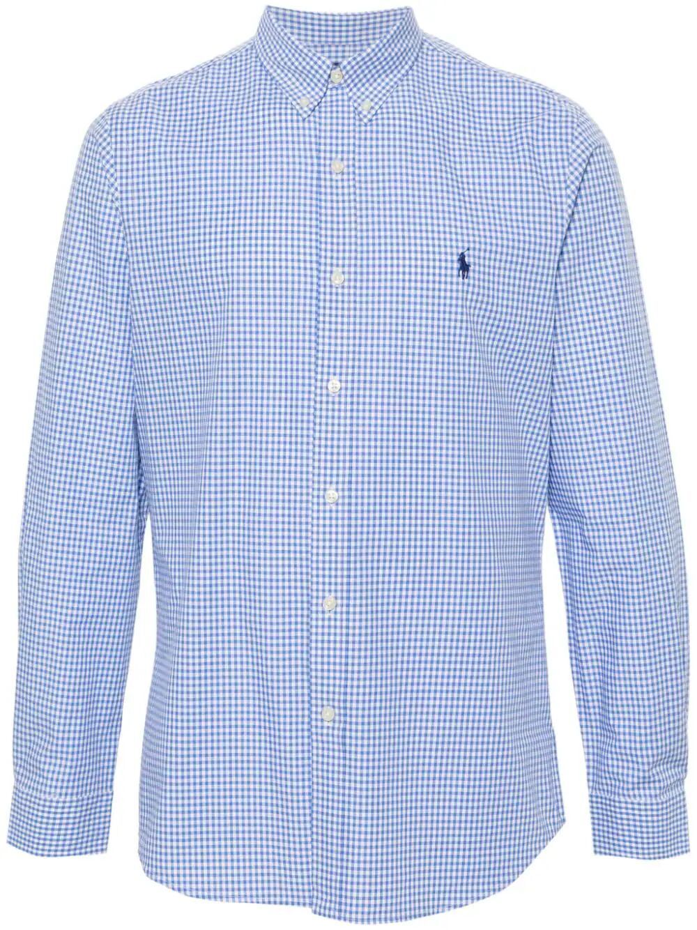 Shop Polo Ralph Lauren Slim Fit Striped Shirt In Blue