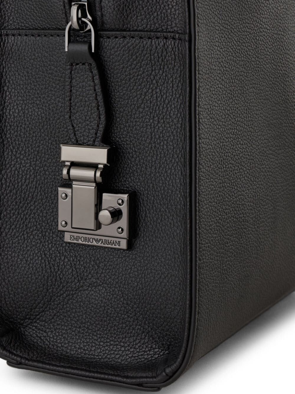 Shop Emporio Armani Oxford Briefcase In Grey