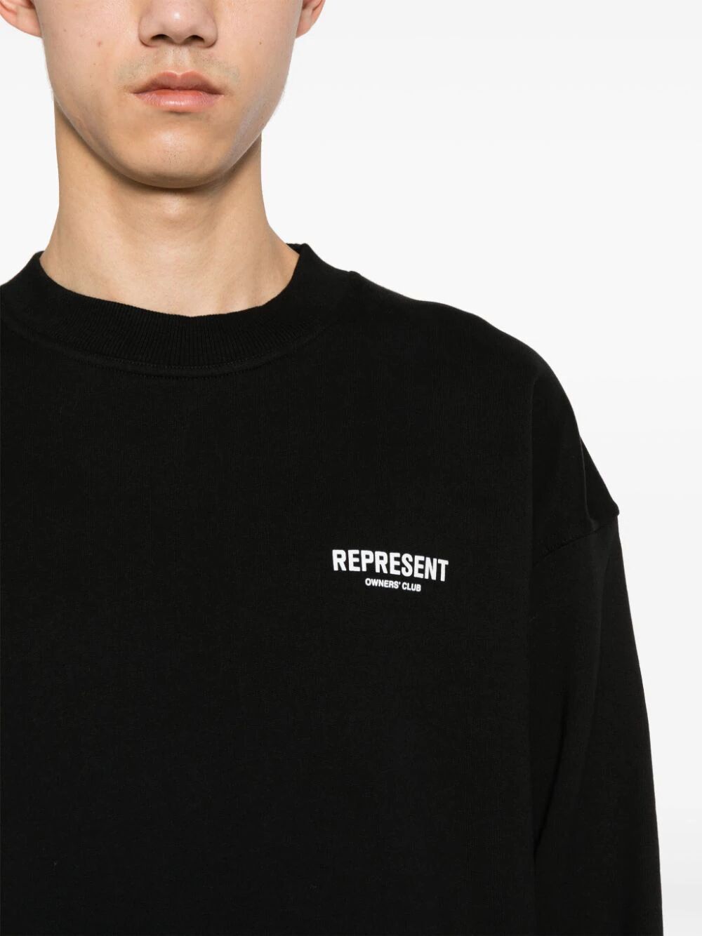 Shop Represent Owners Club Sweater In Black