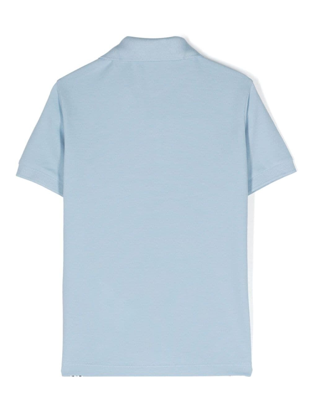 Shop Stone Island Junior Polo Shirt In Blue