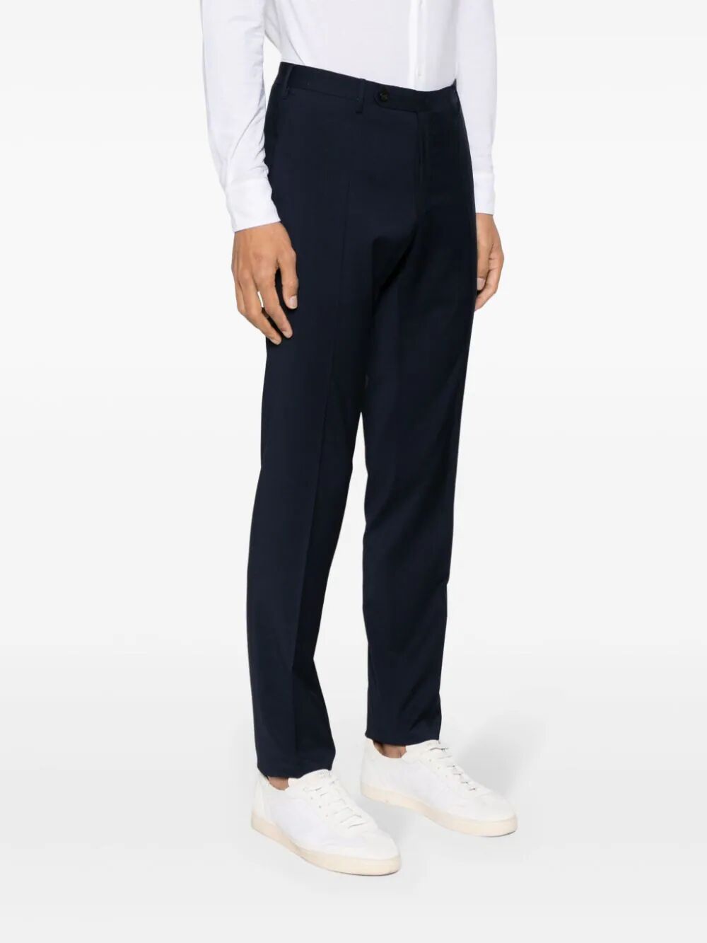 Shop Incotex Model 35 Slim Fit Trousers In Blue