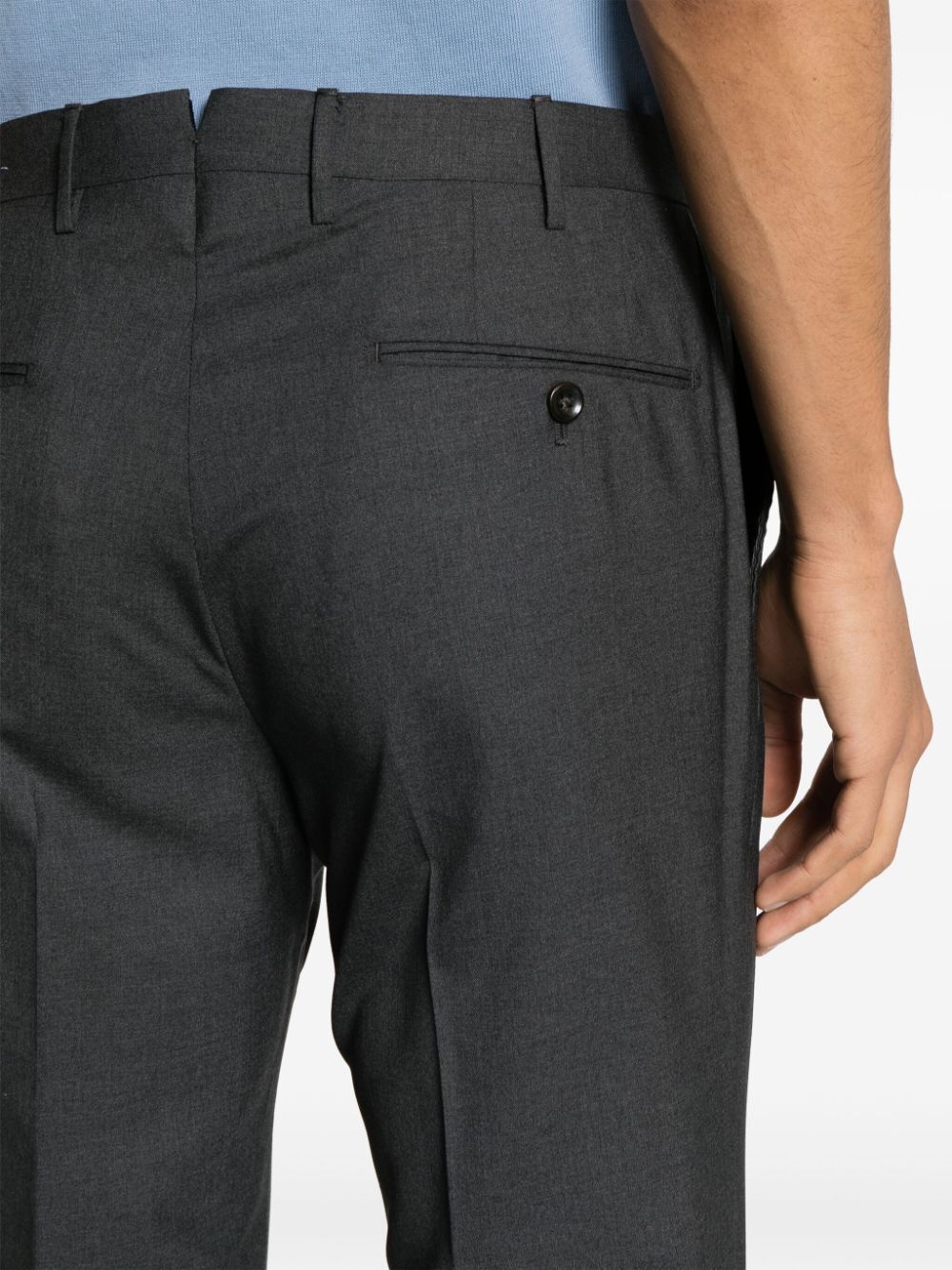 Shop Incotex Model 35 Slim Fit Trousers In Grey