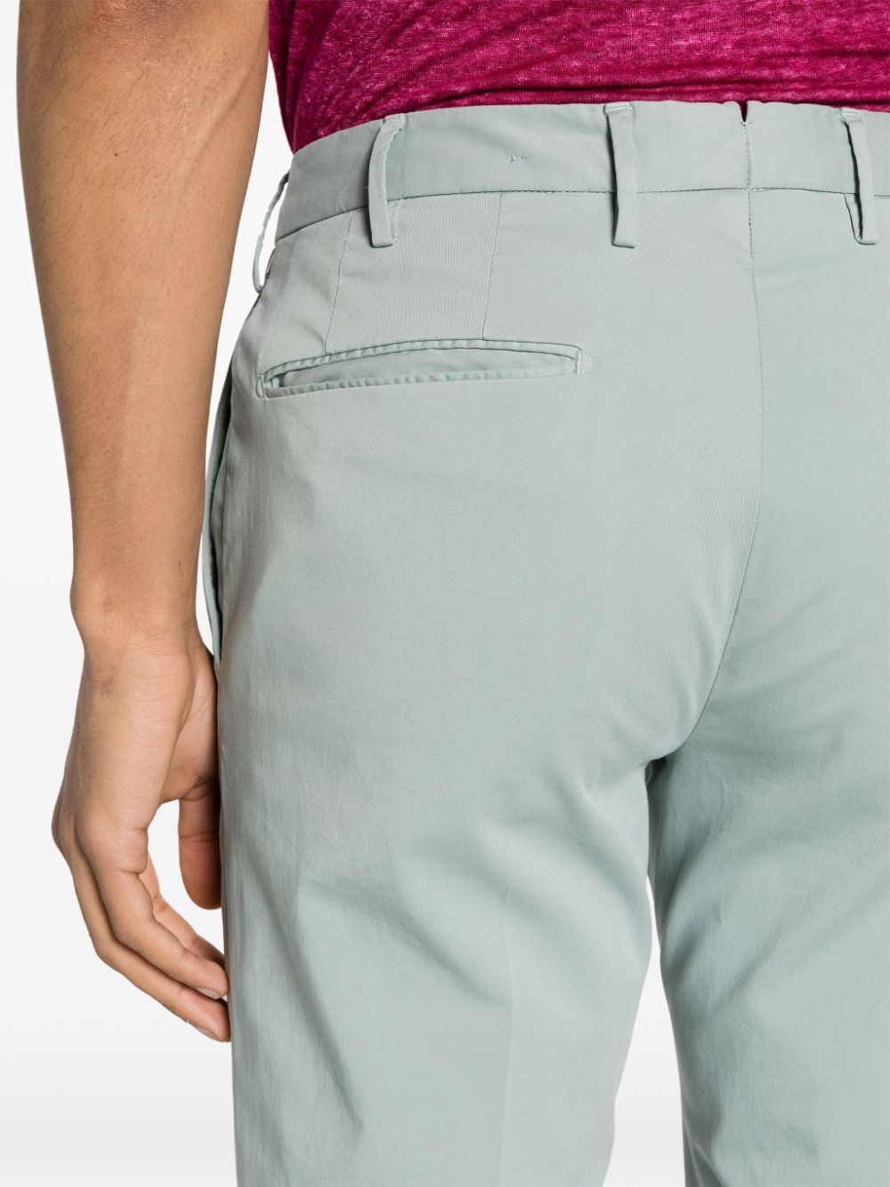 Shop Incotex Model 30 Slim Fit Trousers In Green