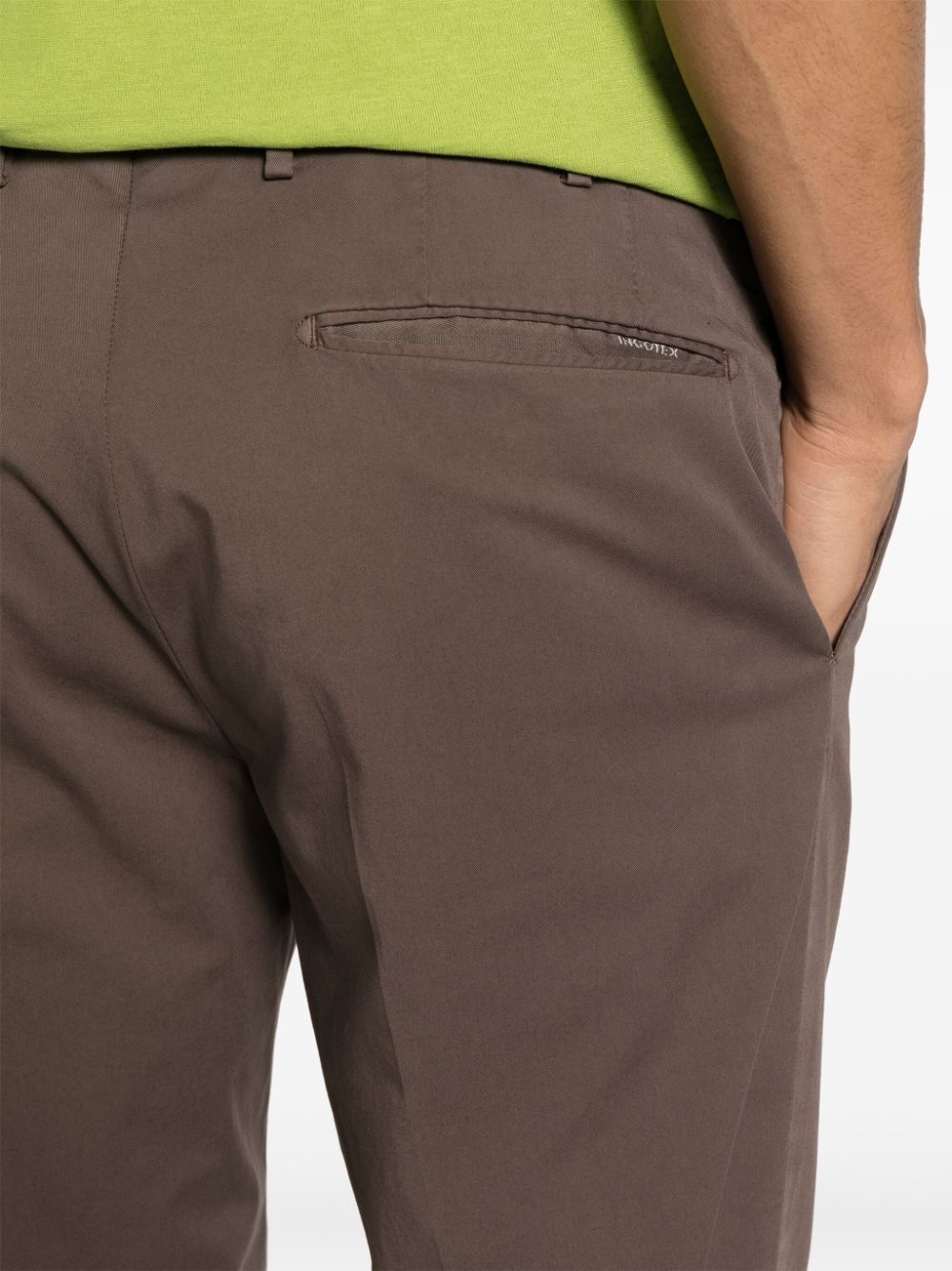Shop Incotex Model 30 Slim Fit Trousers In Brown