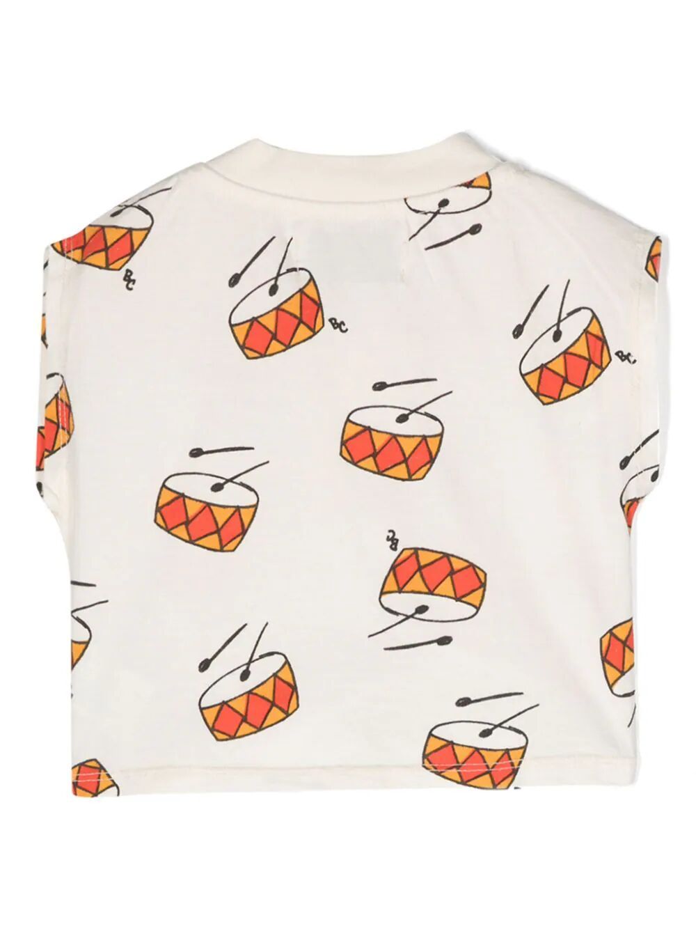 Shop Bobo Choses Baby Play The Drum All Over T-shirt In White