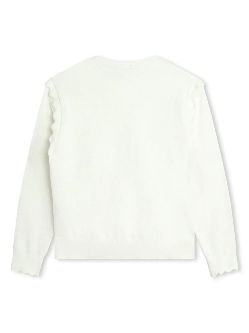 Shop Chloé Knitted Cardigan In White
