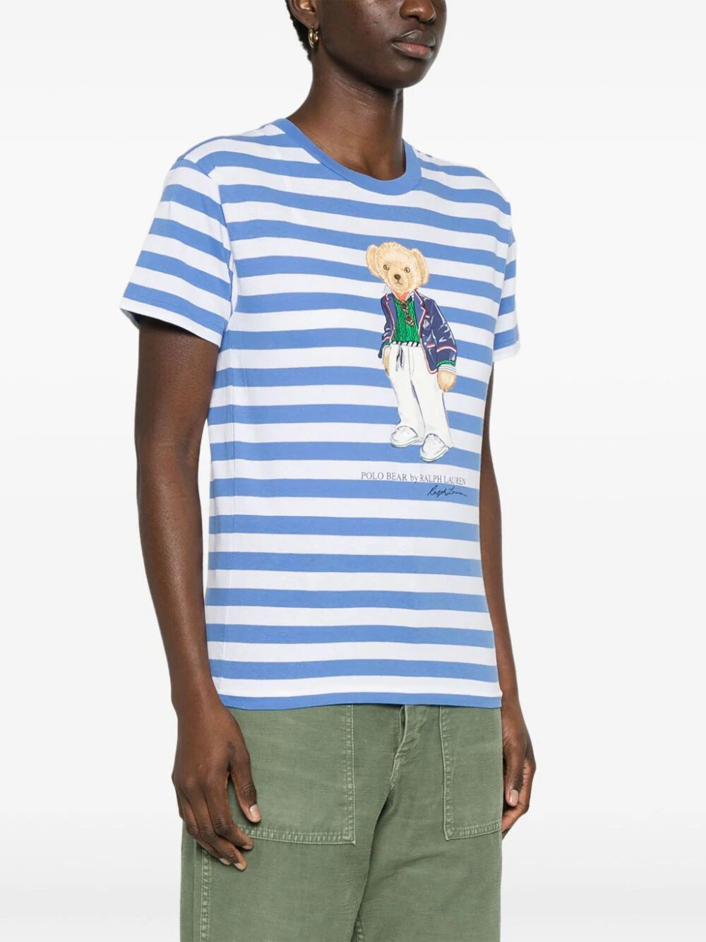 Shop Polo Ralph Lauren Short Sleeves Striped T In Blue