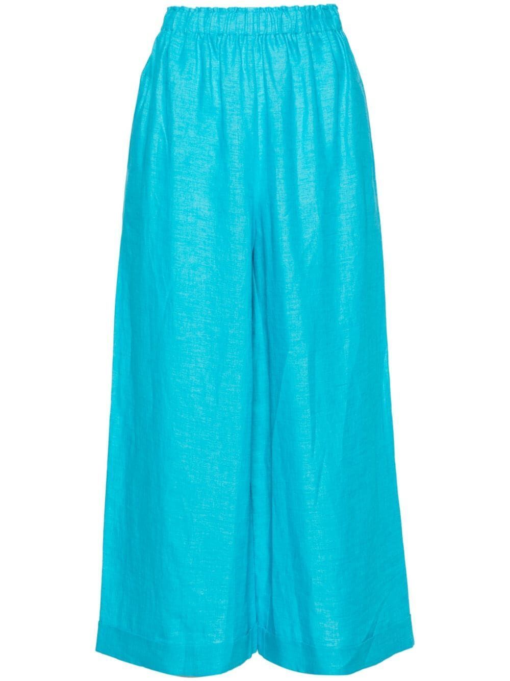 Shop Daniela Gregis Pigiama Trousers In Blue