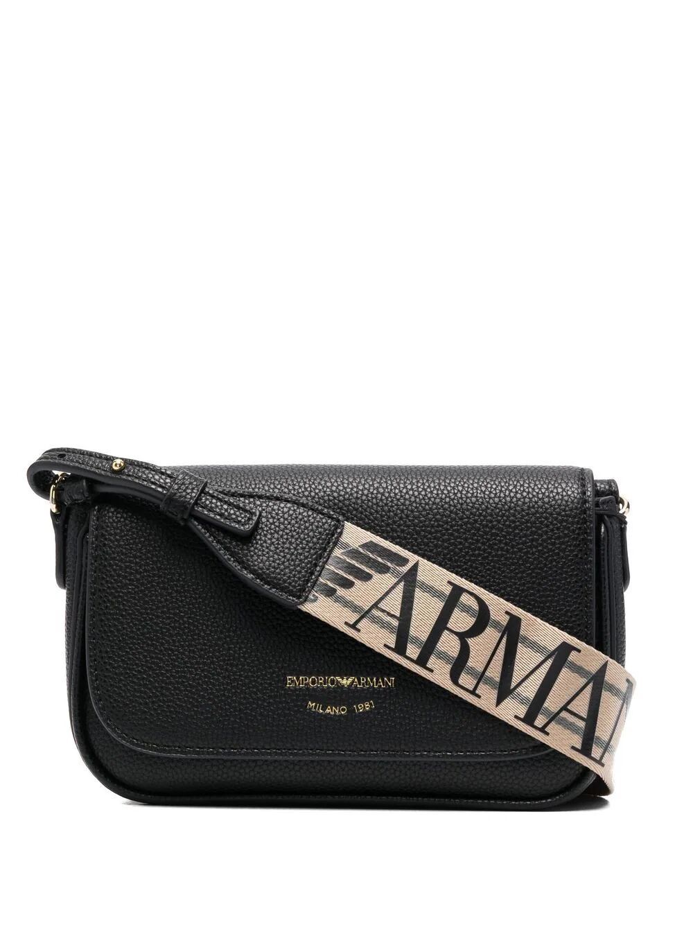 Shop Emporio Armani Wallet On Chain In Black