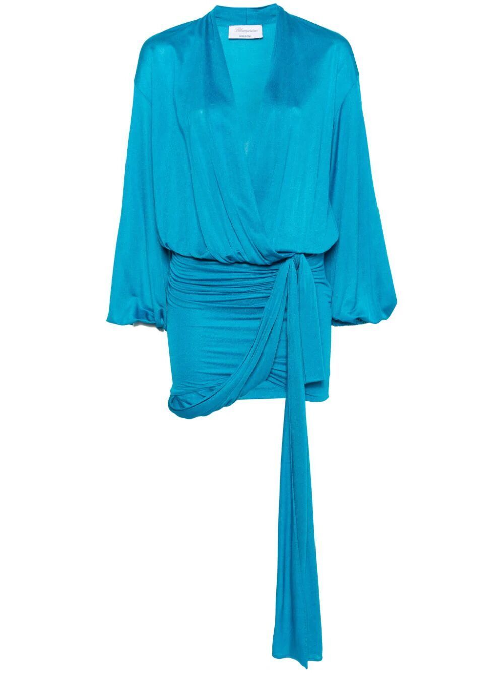 Shop Blumarine 2a416a Mini Dress In Blue