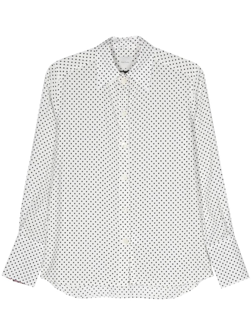 Paul Smith Polka Dot Shirt In White