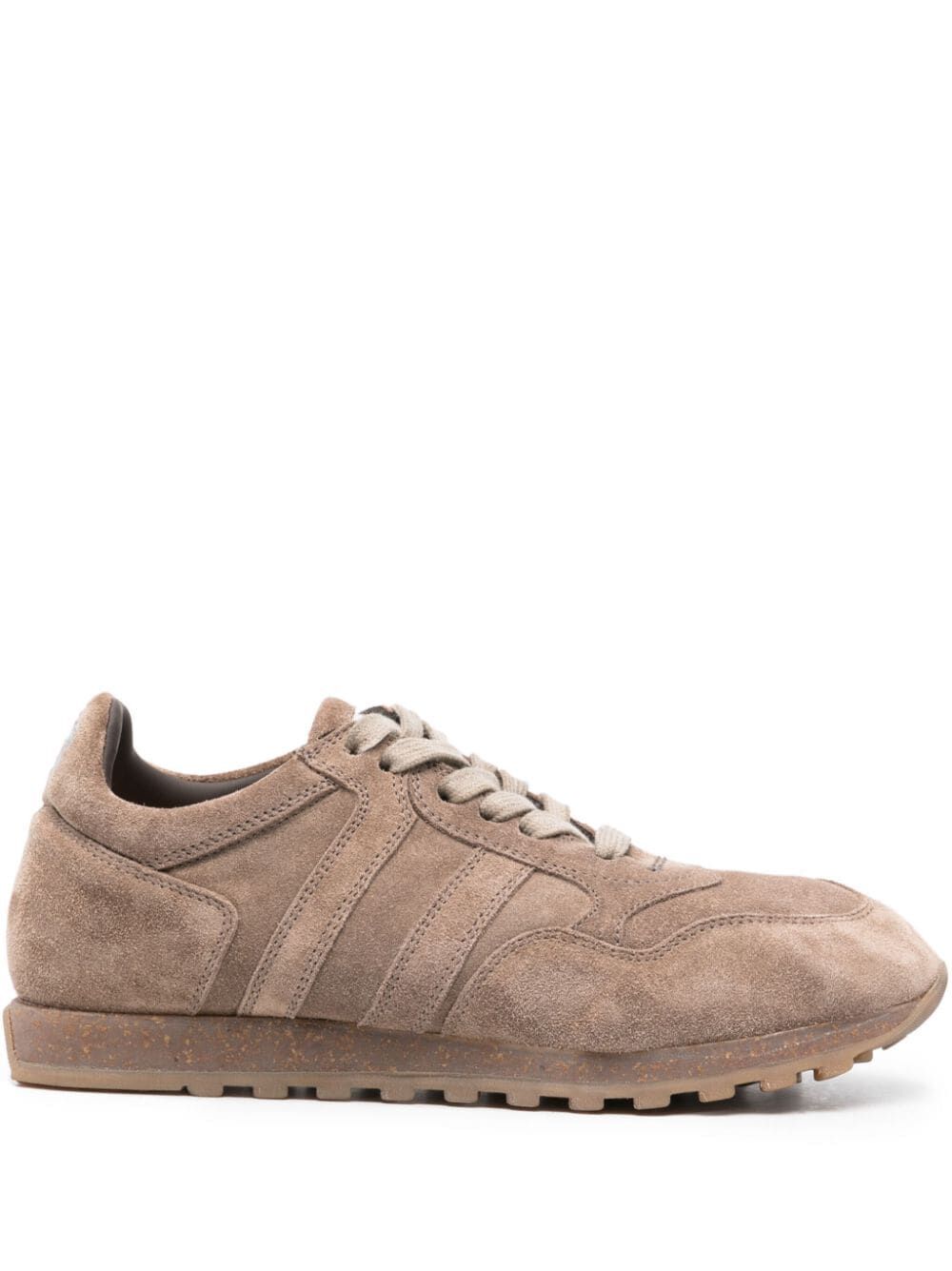 Alberto Fasciani Low-top Leather Trainers In Brown