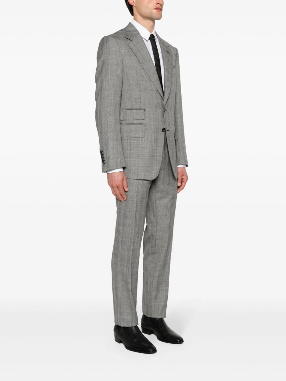 Shop Tom Ford Single Breasted Suit In White
