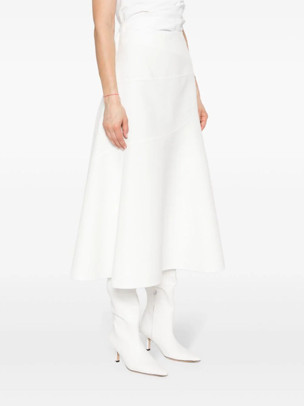Shop Jil Sander Skirt 16 In White
