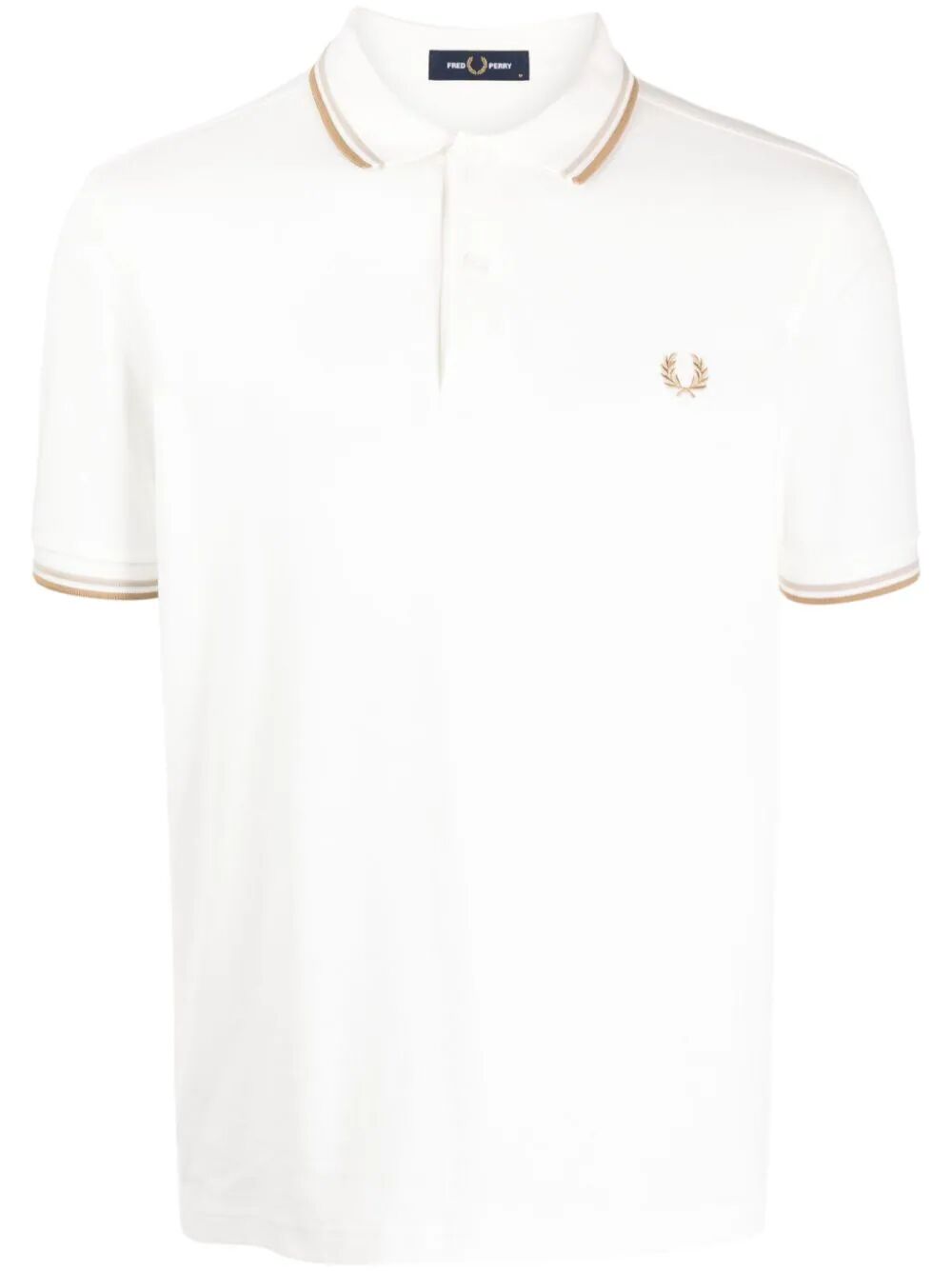 Shop Fred Perry Fp Twin Tipped  Shirt In White
