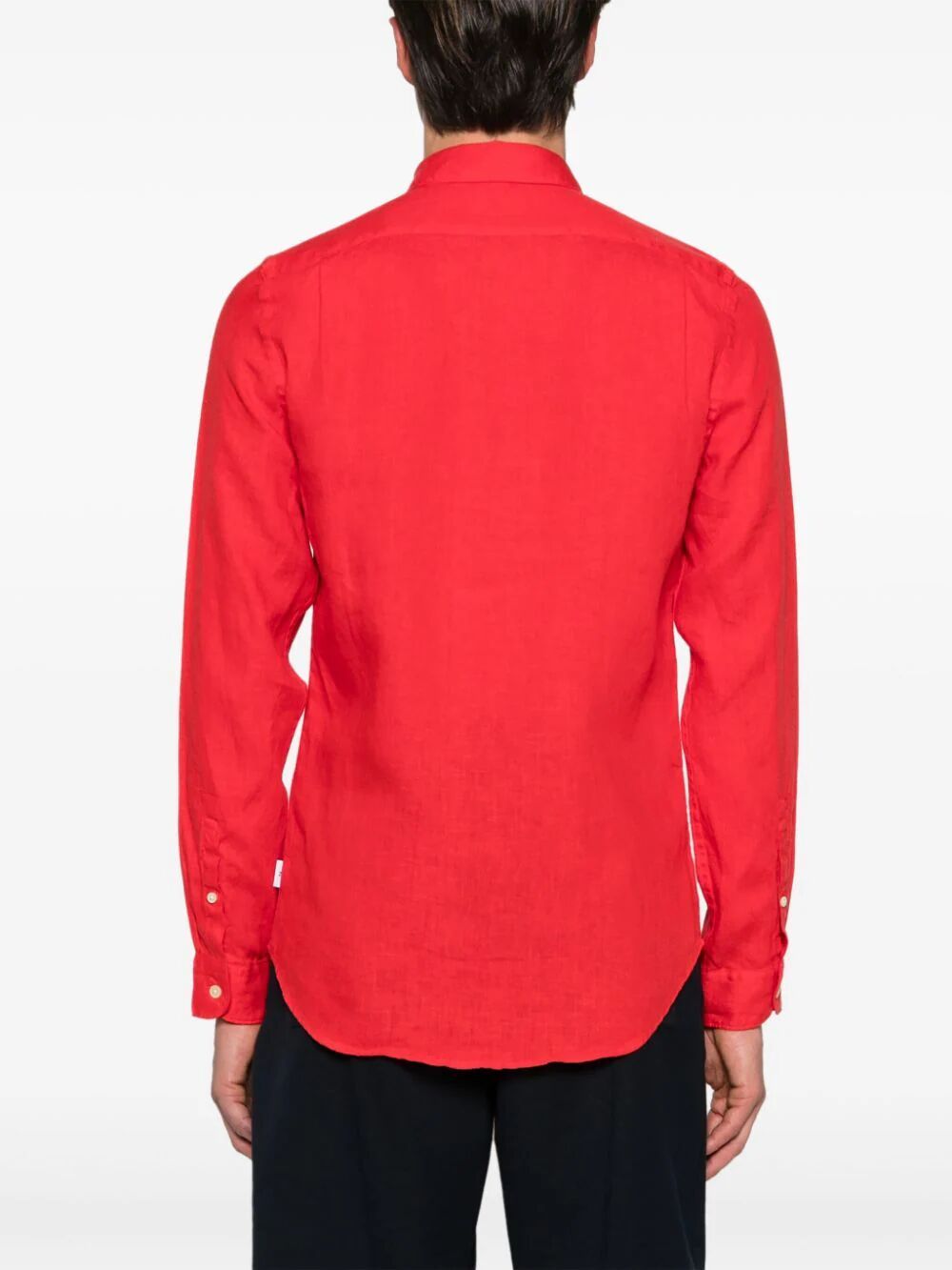 Shop Ps By Paul Smith Mens Ls Tailored Fit Shirt In Red