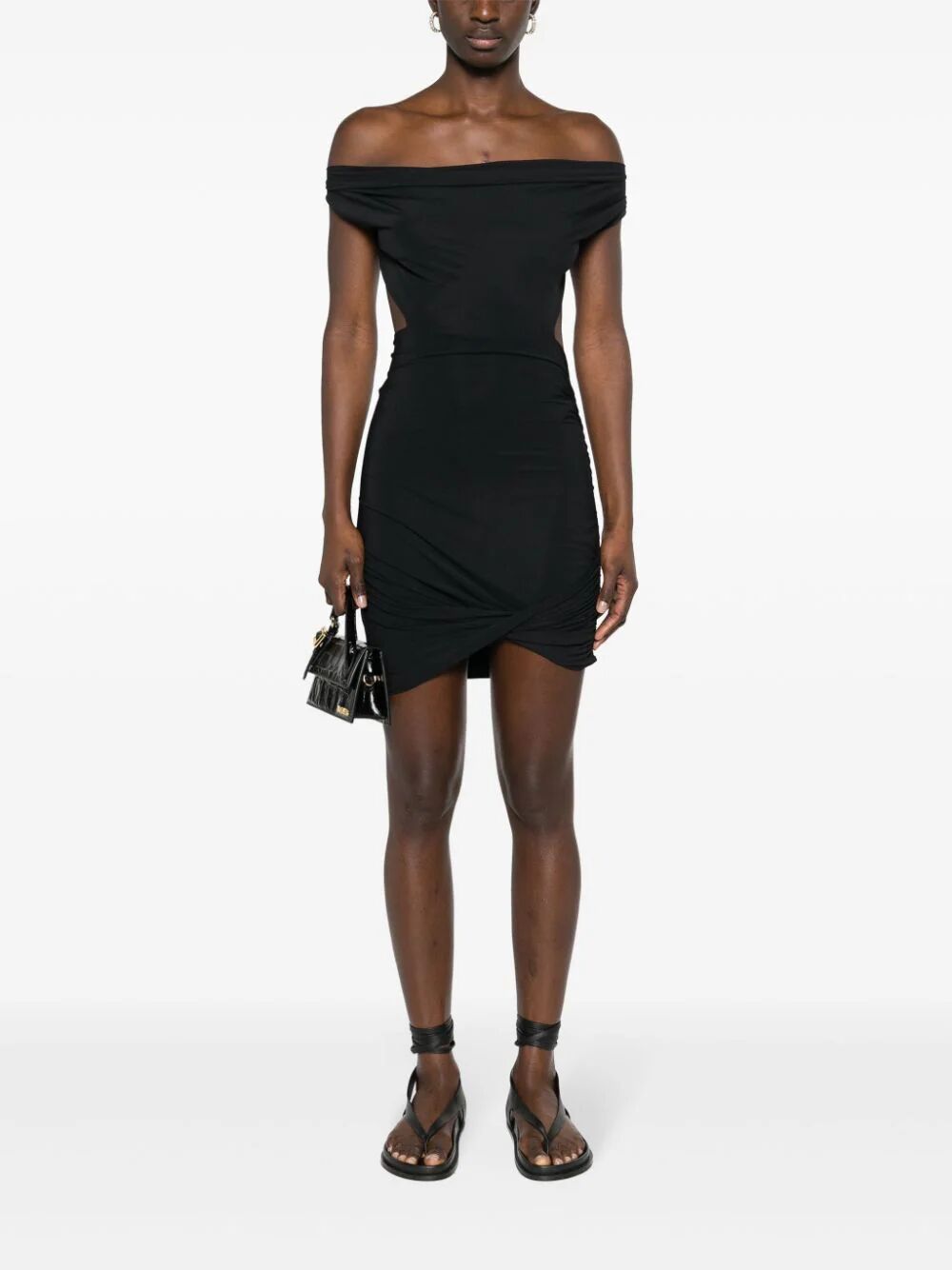 Shop Amazuìn Ester Mini Dress In Black